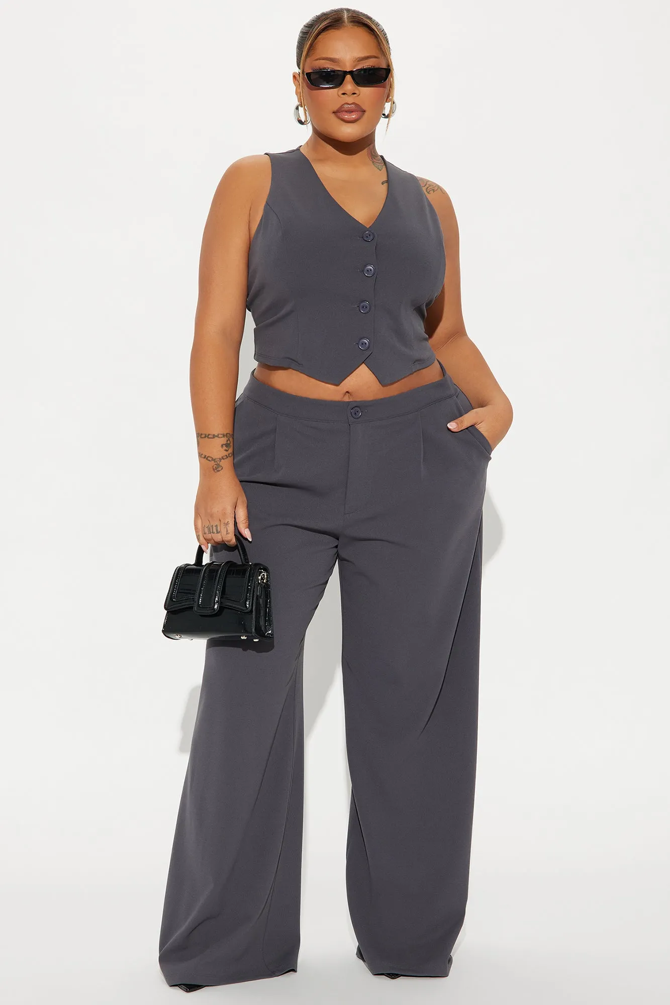 Power Hour Vest Top - Charcoal sold by Fashion Nova product image thumbnail 5