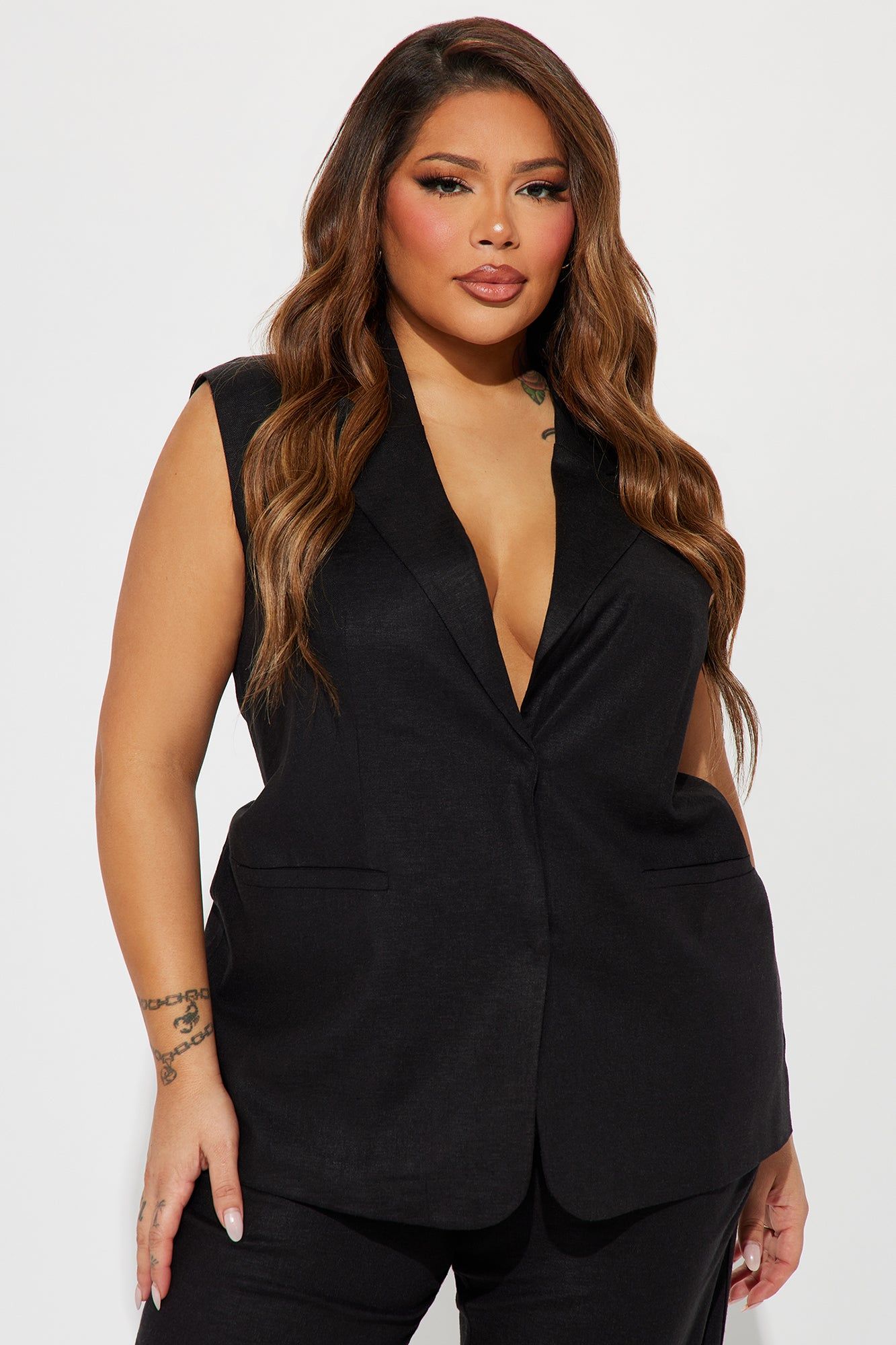 Only Necessary Vest Pant Set - Black sold by Fashion Nova product image thumbnail 5