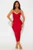 Victoria Bandage Midi Dress - Red sold by Fashion Nova