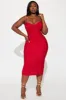 Victoria Bandage Midi Dress - Red sold by Fashion Nova