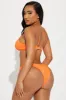 Summer Cool Textured Bralette 2 Piece Bikini - Orange sold by Fashion Nova