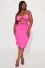 Showstopper Mesh Midi Dress - Hot Pink sold by Fashion Nova