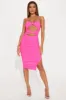 Showstopper Mesh Midi Dress - Hot Pink sold by Fashion Nova