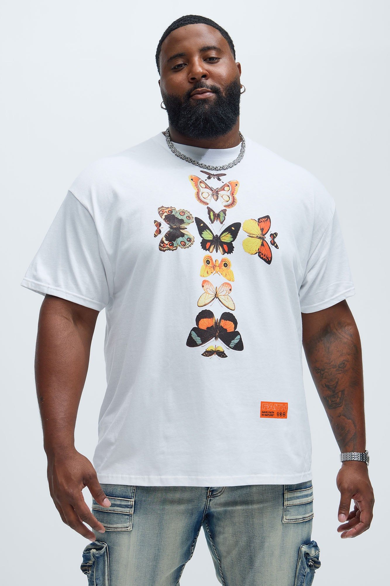 Faith In Nature Short Sleeve Tee - White sold by Fashion Nova product image thumbnail 4