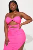Showstopper Mesh Midi Dress - Hot Pink sold by Fashion Nova
