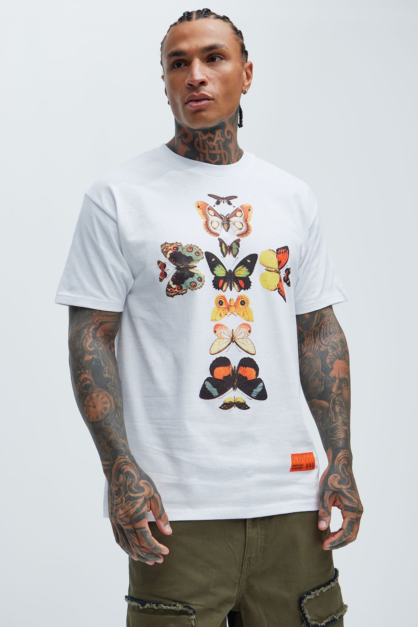 Faith In Nature Short Sleeve Tee - White sold by Fashion Nova