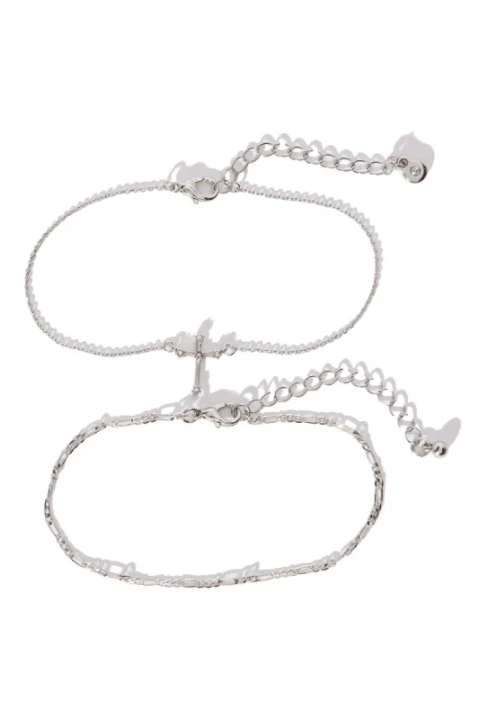 Heavenly Cross Anklet - Silver sold by Fashion Nova