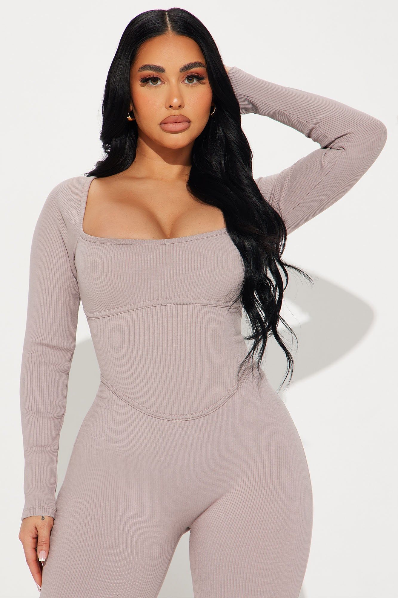 Avani Snatched Jumpsuit - Sand sold by Fashion Nova product image thumbnail 2