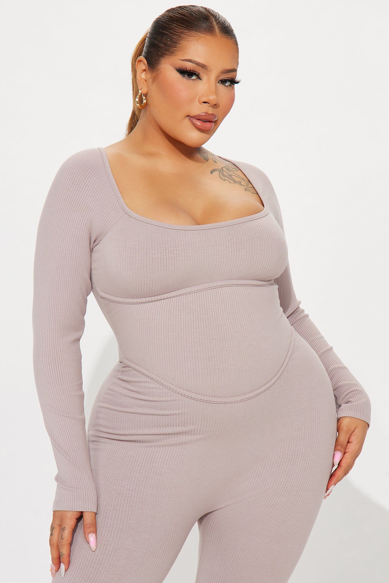 Avani Snatched Jumpsuit - Sand sold by Fashion Nova product image thumbnail 5