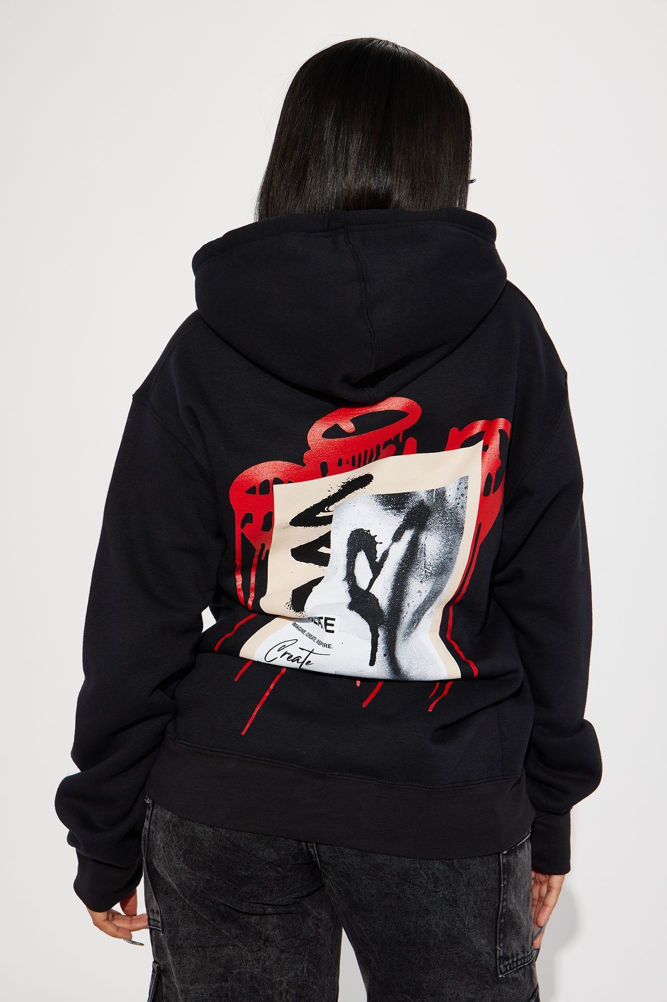 Create What You Love Hoodie - Black sold by Fashion Nova product image thumbnail 3