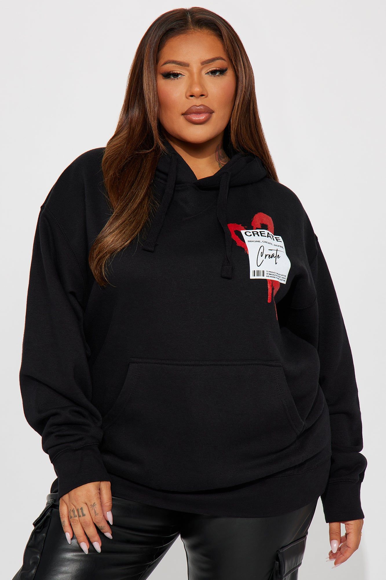 Create What You Love Hoodie - Black sold by Fashion Nova product image thumbnail 5