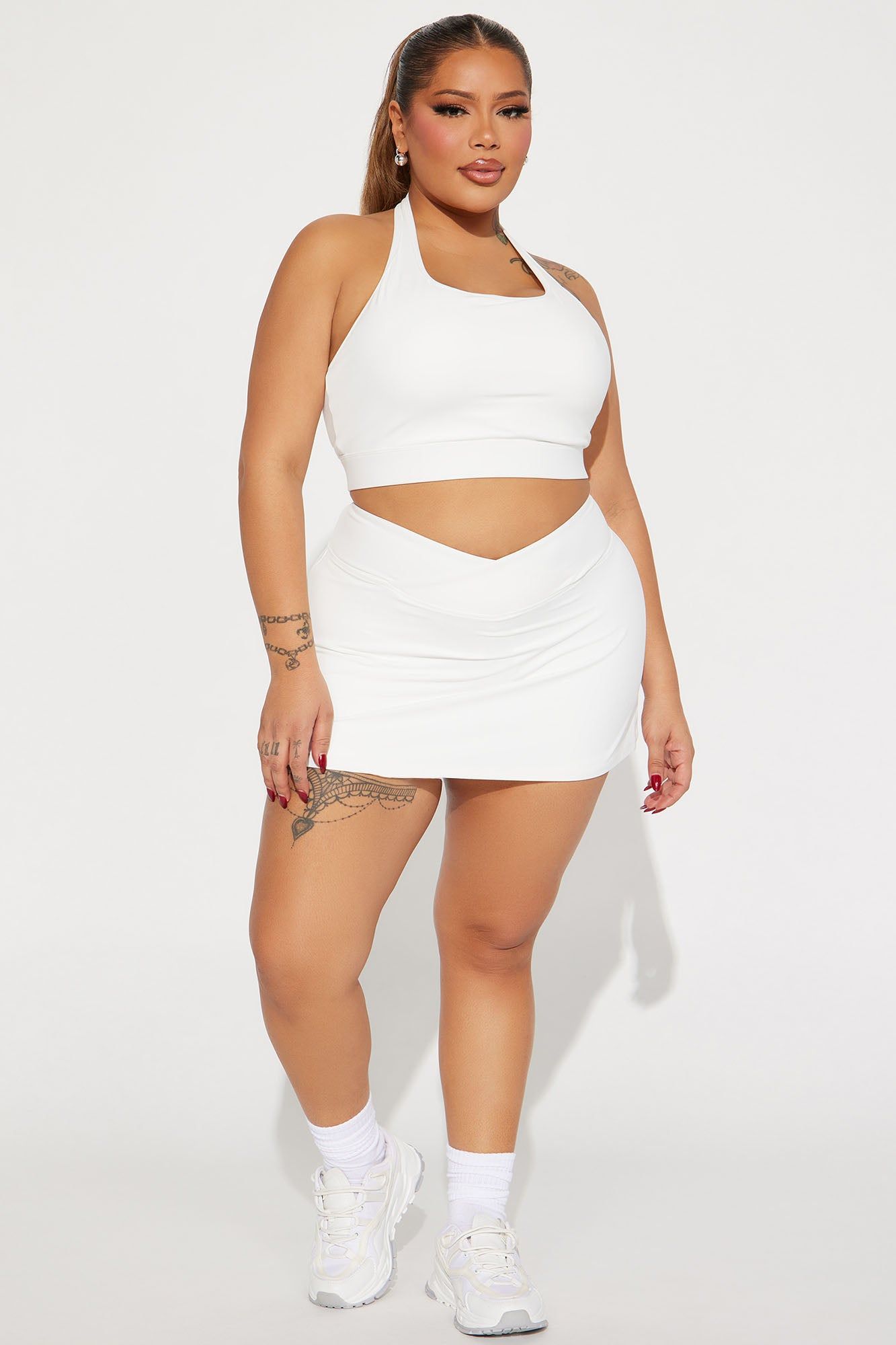 Game Set Match Sports Bra - White sold by Fashion Nova product image thumbnail 5
