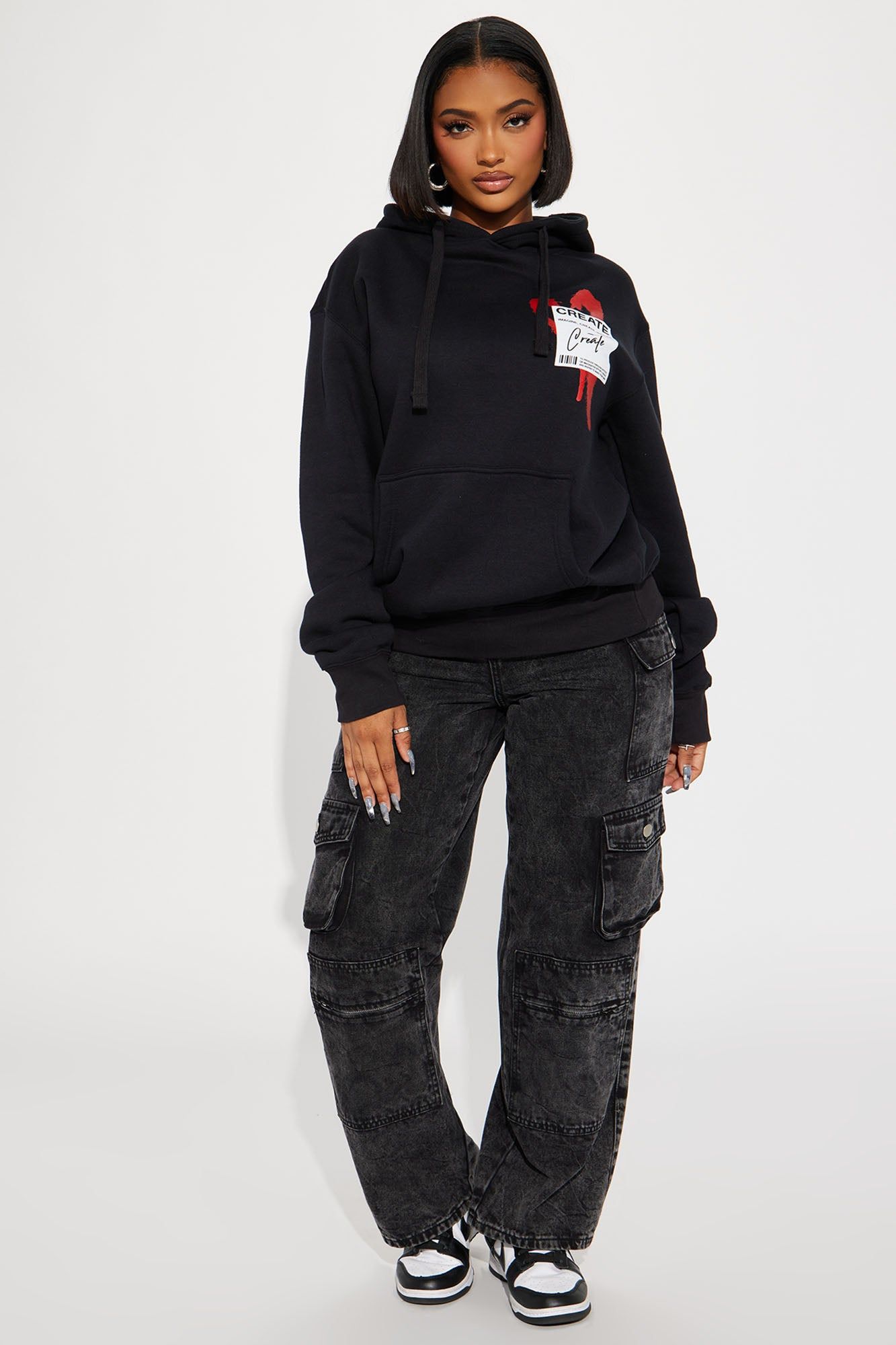 Create What You Love Hoodie - Black sold by Fashion Nova product image thumbnail 2