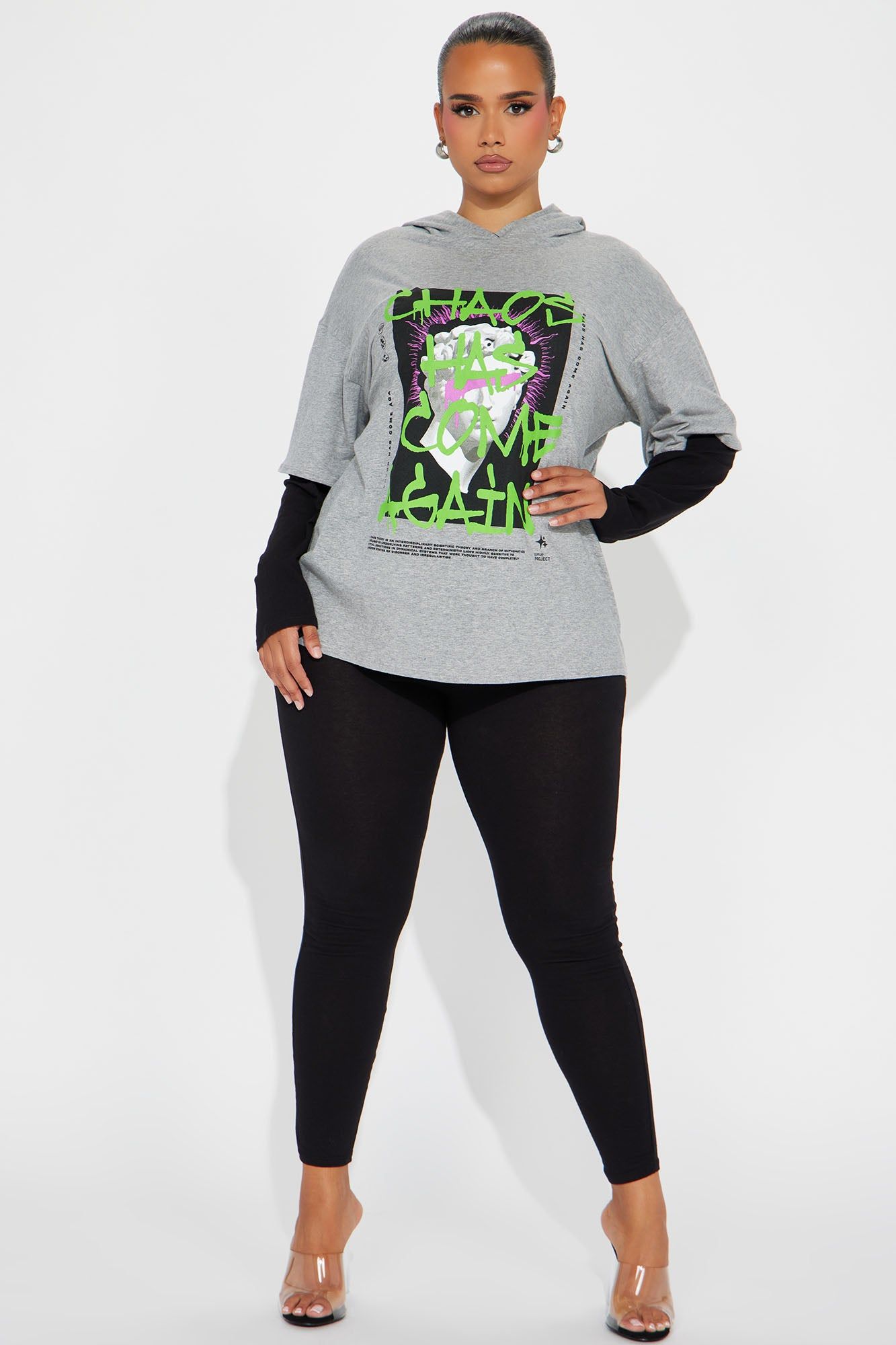 Chaos Again Pant Set - Heather Grey sold by Fashion Nova product image thumbnail 5