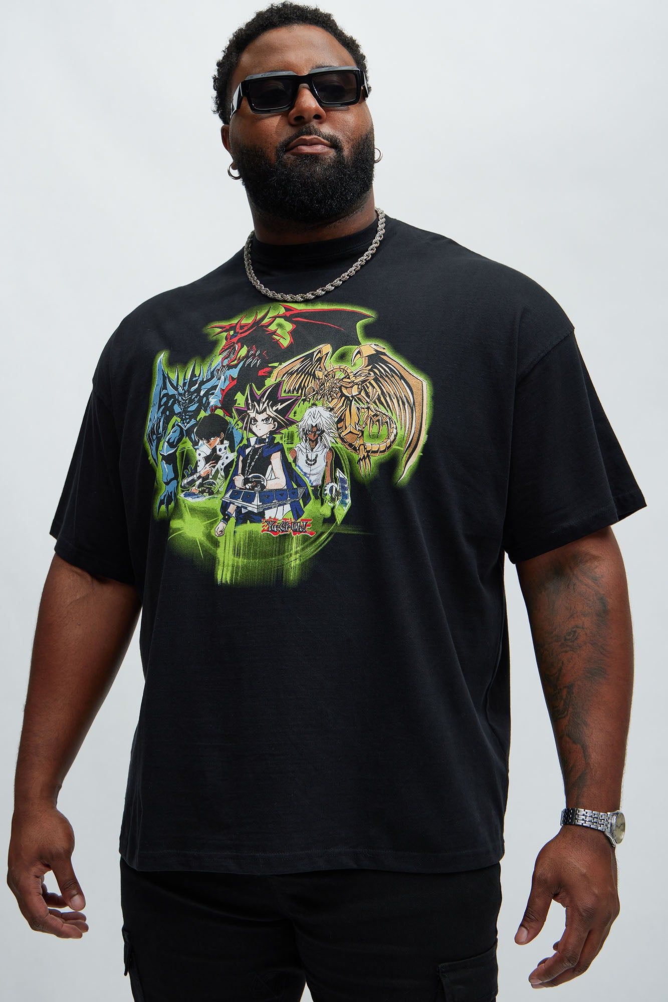 Yugioh Egyptian God Cards Short Sleeve Tee - Black sold by Fashion Nova product image thumbnail 5