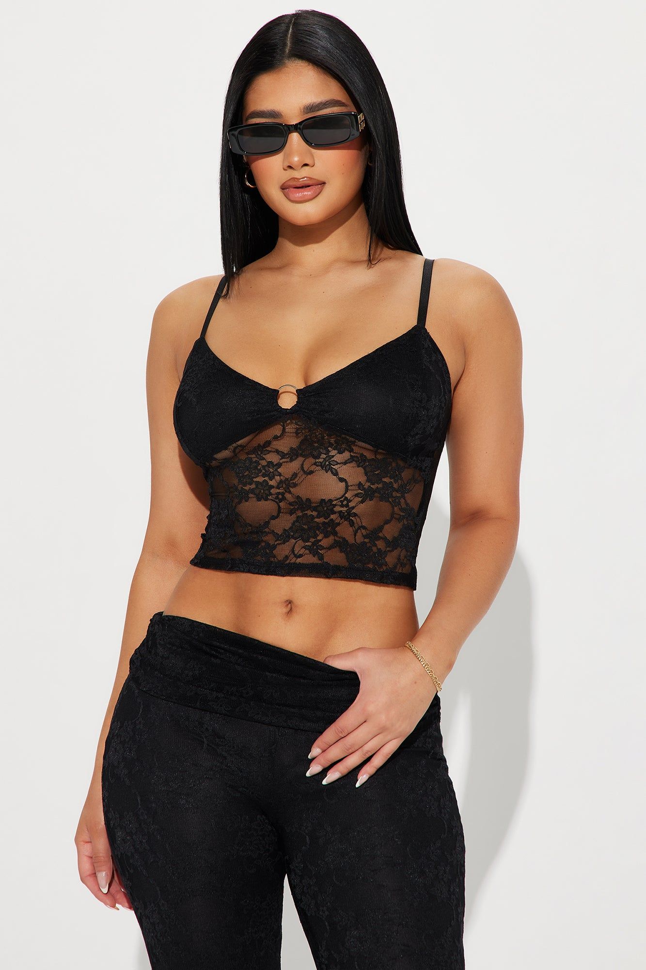 Love You Lace Pant Set - Black sold by Fashion Nova product image thumbnail 2