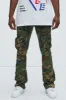 Pick Me Up Cargo Skinny Flare Pants - Camouflage sold by Fashion Nova