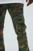 Pick Me Up Cargo Skinny Flare Pants - Camouflage sold by Fashion Nova