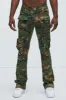 Pick Me Up Cargo Skinny Flare Pants - Camouflage sold by Fashion Nova