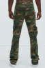 Pick Me Up Cargo Skinny Flare Pants - Camouflage sold by Fashion Nova