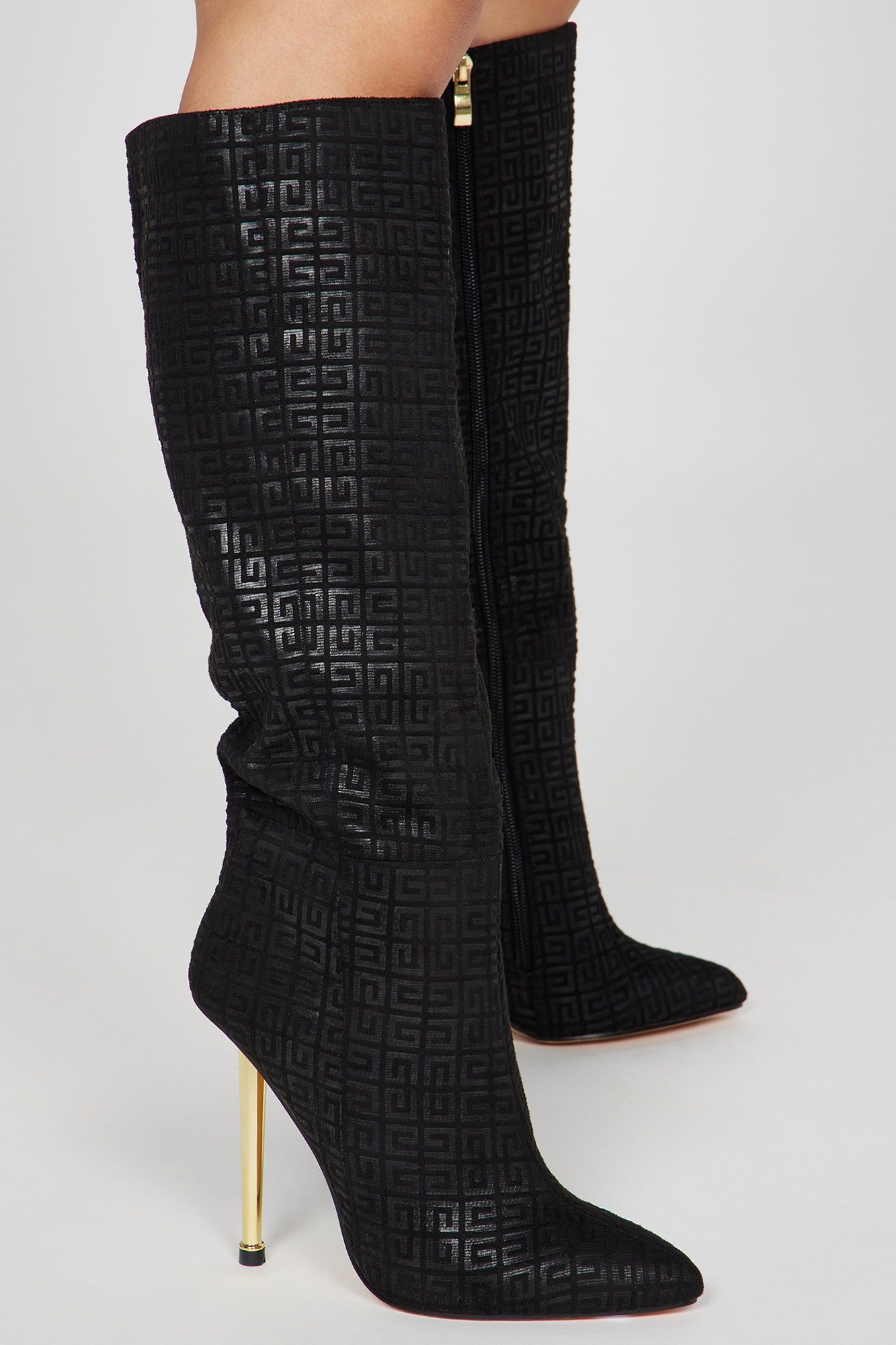 Need Some Clarity Knee High Boots - Black sold by Fashion Nova product image thumbnail 3