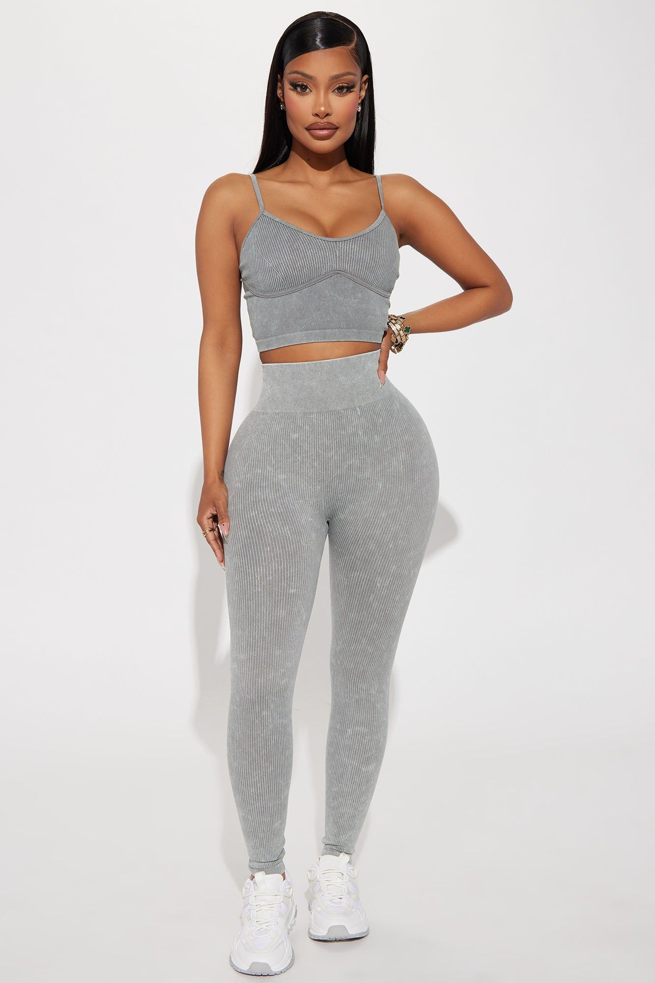 Advantage Seamless Active Top - Charcoal sold by Fashion Nova product image thumbnail 2
