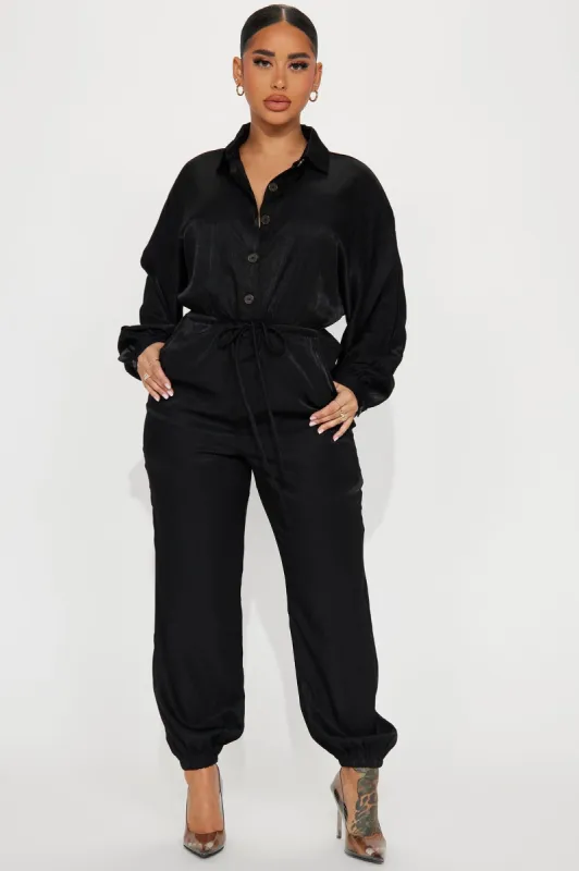 See You There Jumpsuit - Black made by Fashion Nova
