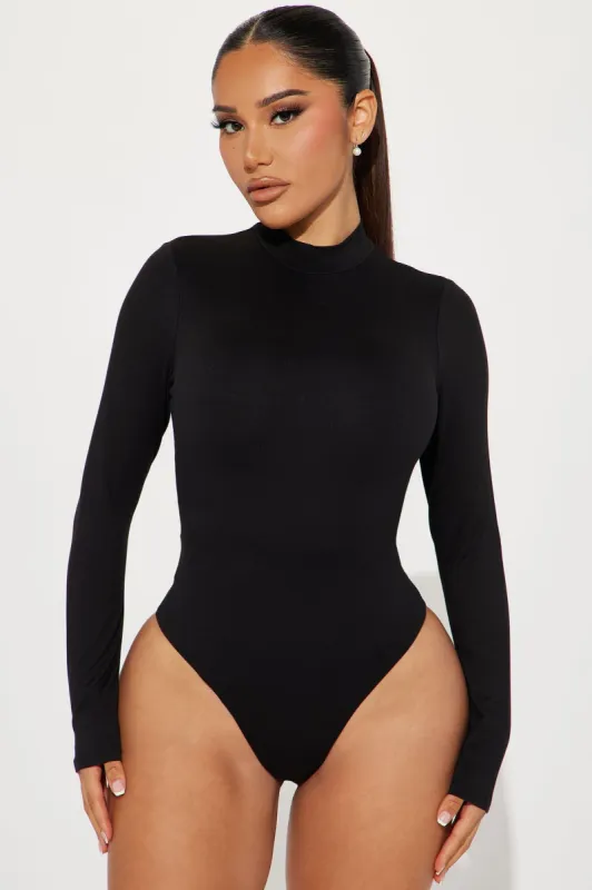 Athena Double Lined Bodysuit - Black sold by Fashion Nova