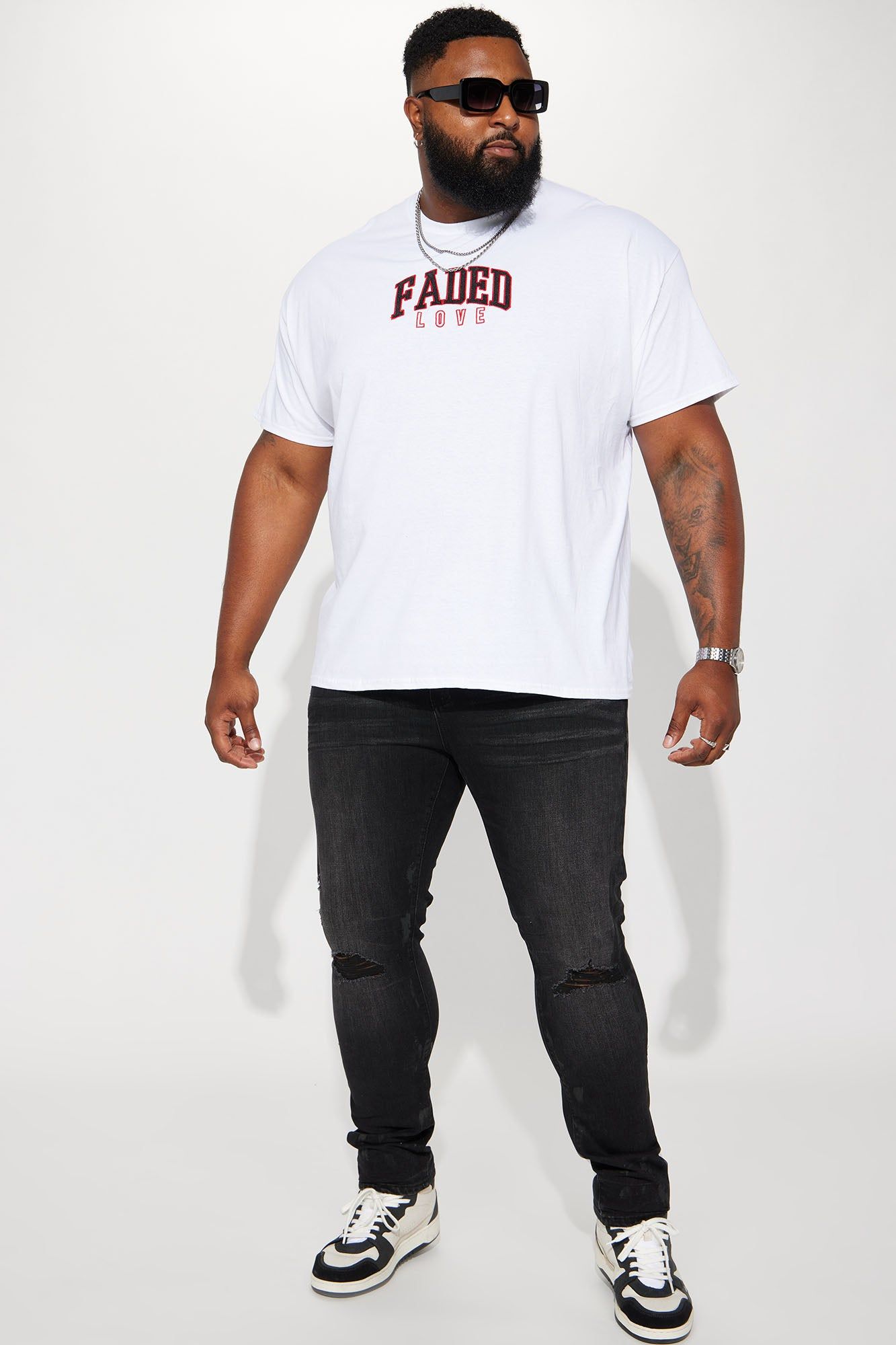 Faded In Love Short Sleeve Tee - White sold by Fashion Nova product image thumbnail 5