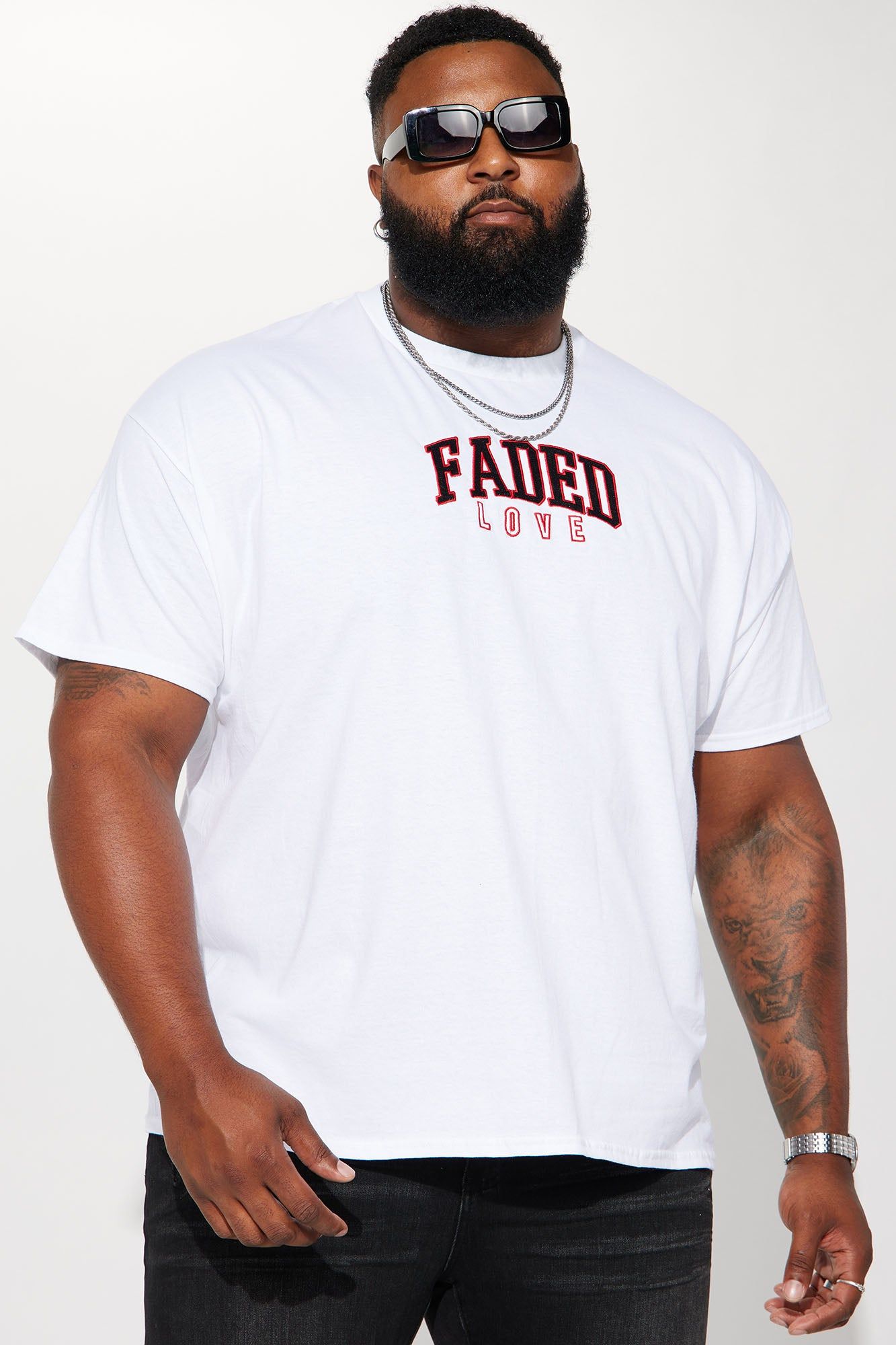Faded In Love Short Sleeve Tee - White sold by Fashion Nova product image thumbnail 2