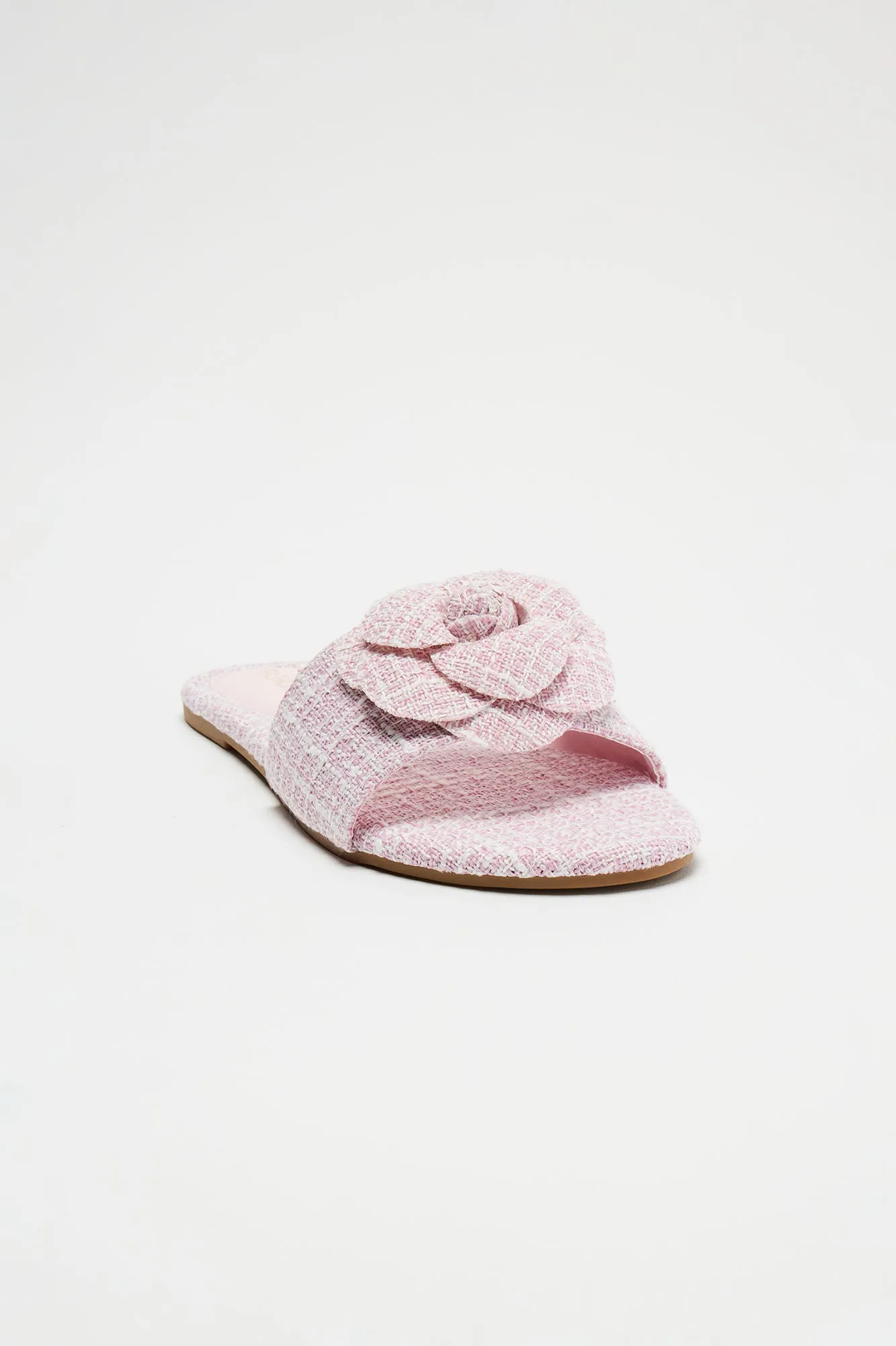 Spring Blossoms Tweed Sandals - Pink sold by Fashion Nova product image thumbnail 2