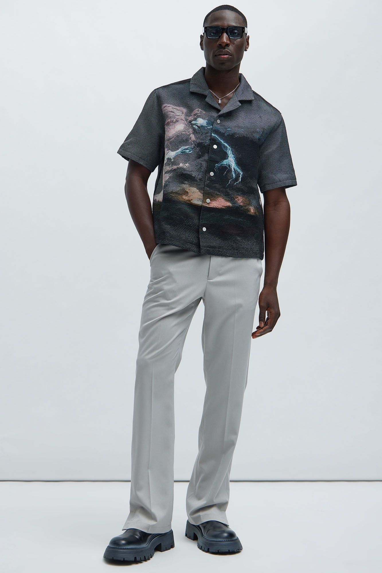 Lightning Tapestry Shirt - Multi Color sold by Fashion Nova product image thumbnail 2