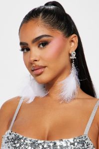 Pretty Bow Earrings - Silver sold by Fashion Nova