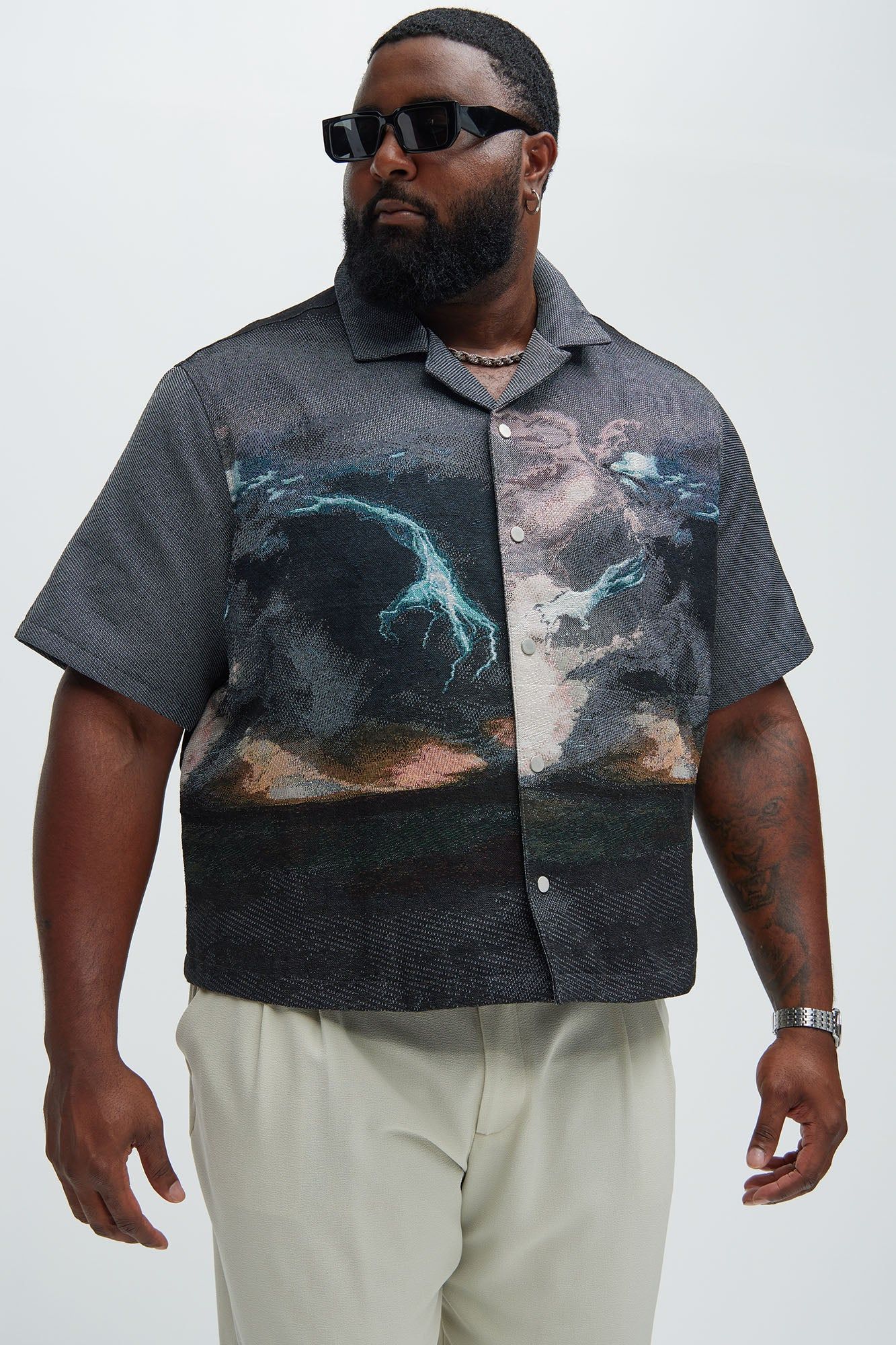 Lightning Tapestry Shirt - Multi Color sold by Fashion Nova product image thumbnail 5