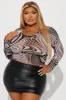 All For You Mesh Top - Black/combo sold by Fashion Nova
