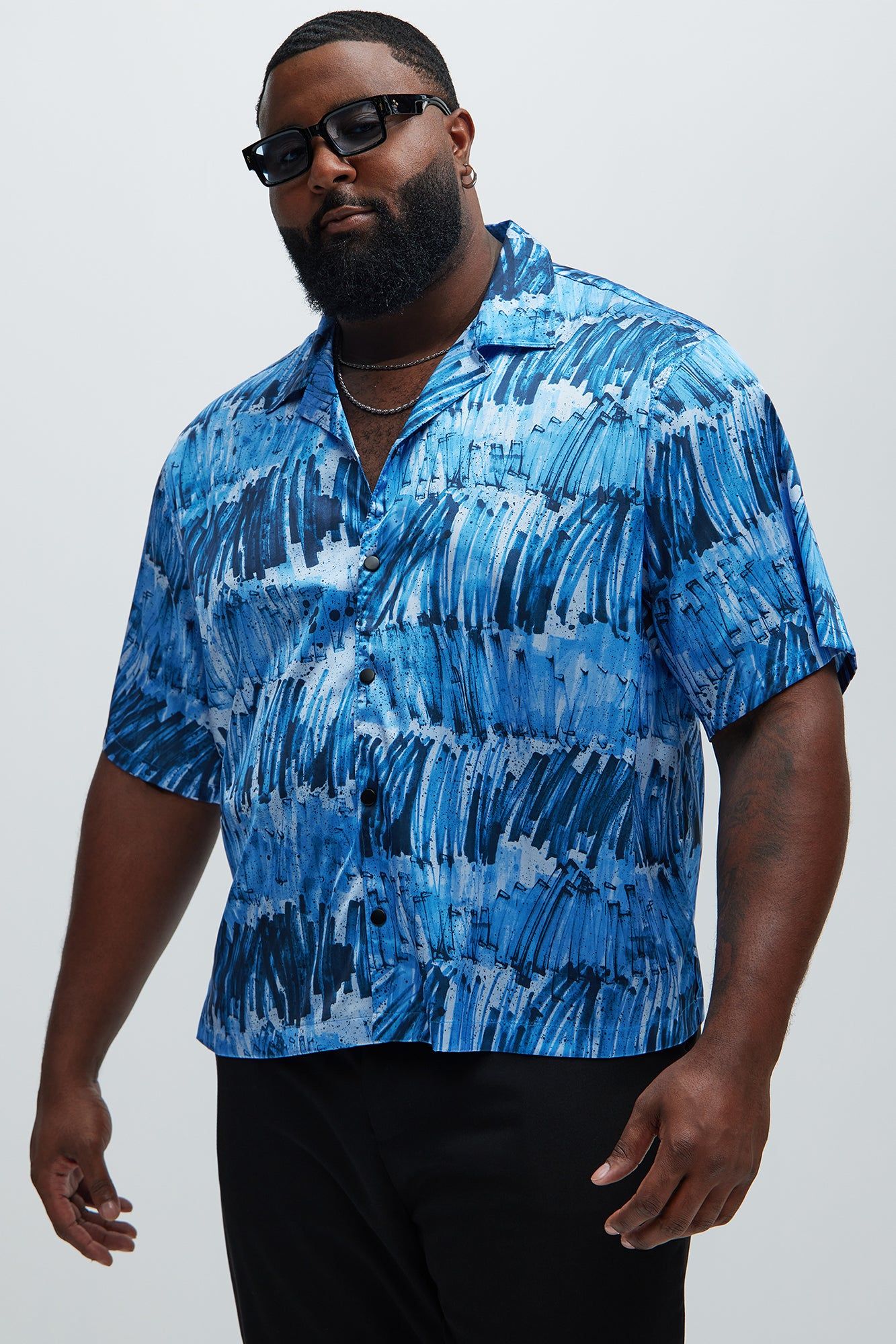Calix Shirt - Blue/combo sold by Fashion Nova product image thumbnail 4