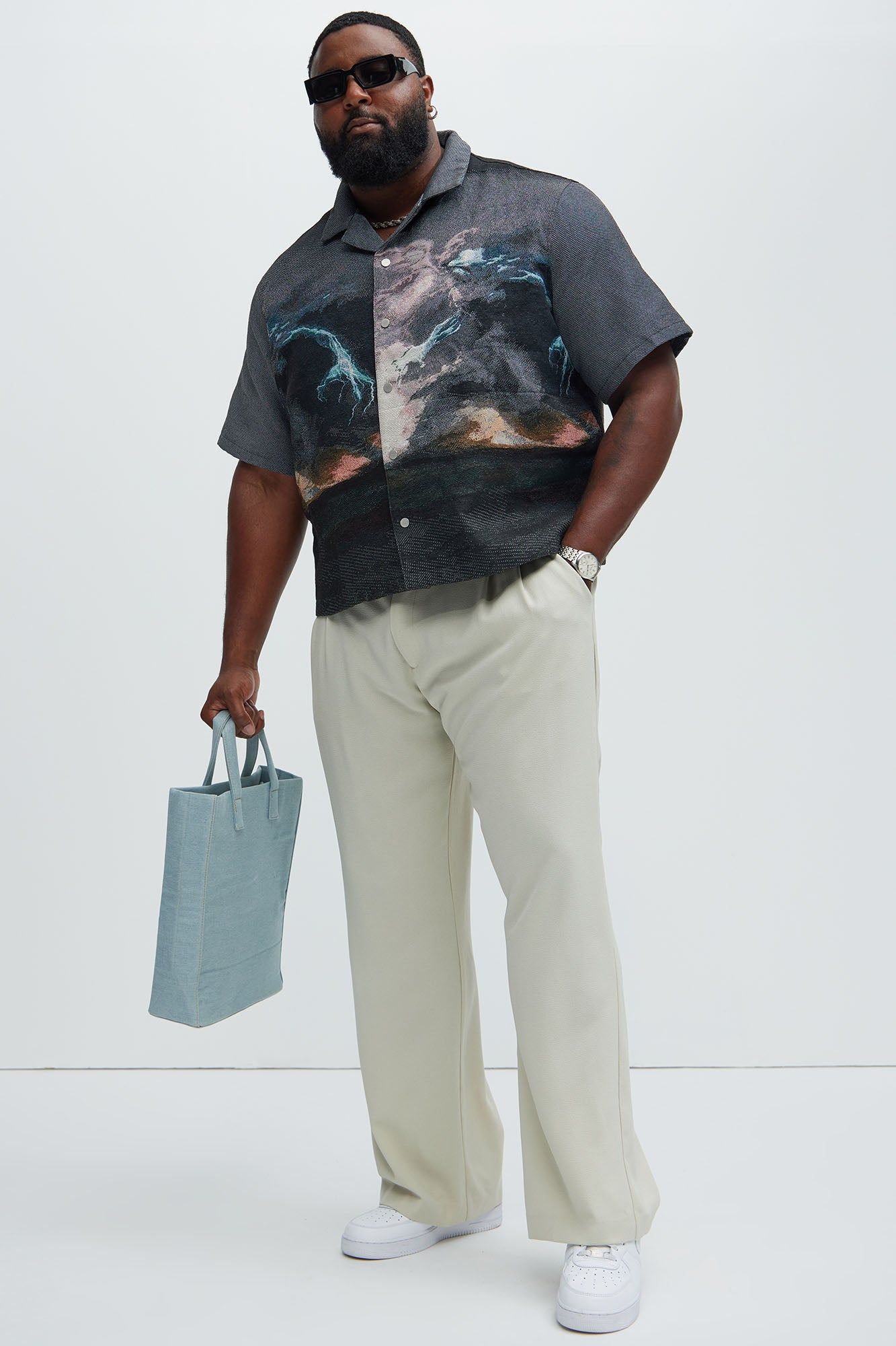 Lightning Tapestry Shirt - Multi Color sold by Fashion Nova product image thumbnail 4