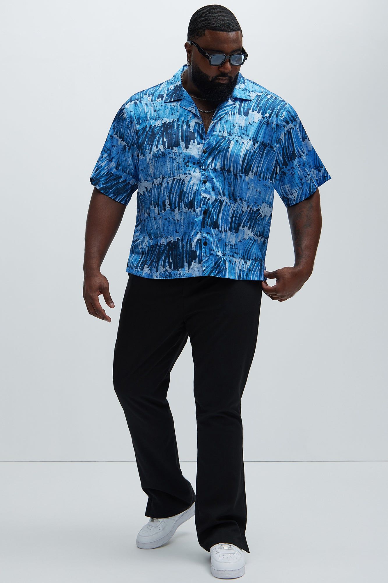 Calix Shirt - Blue/combo sold by Fashion Nova product image thumbnail 5