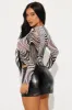 All For You Mesh Top - Black/combo sold by Fashion Nova
