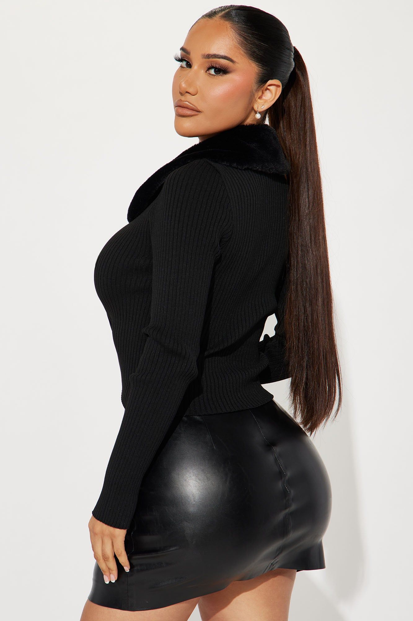 In The Alps Cardigan - Black sold by Fashion Nova product image thumbnail 3