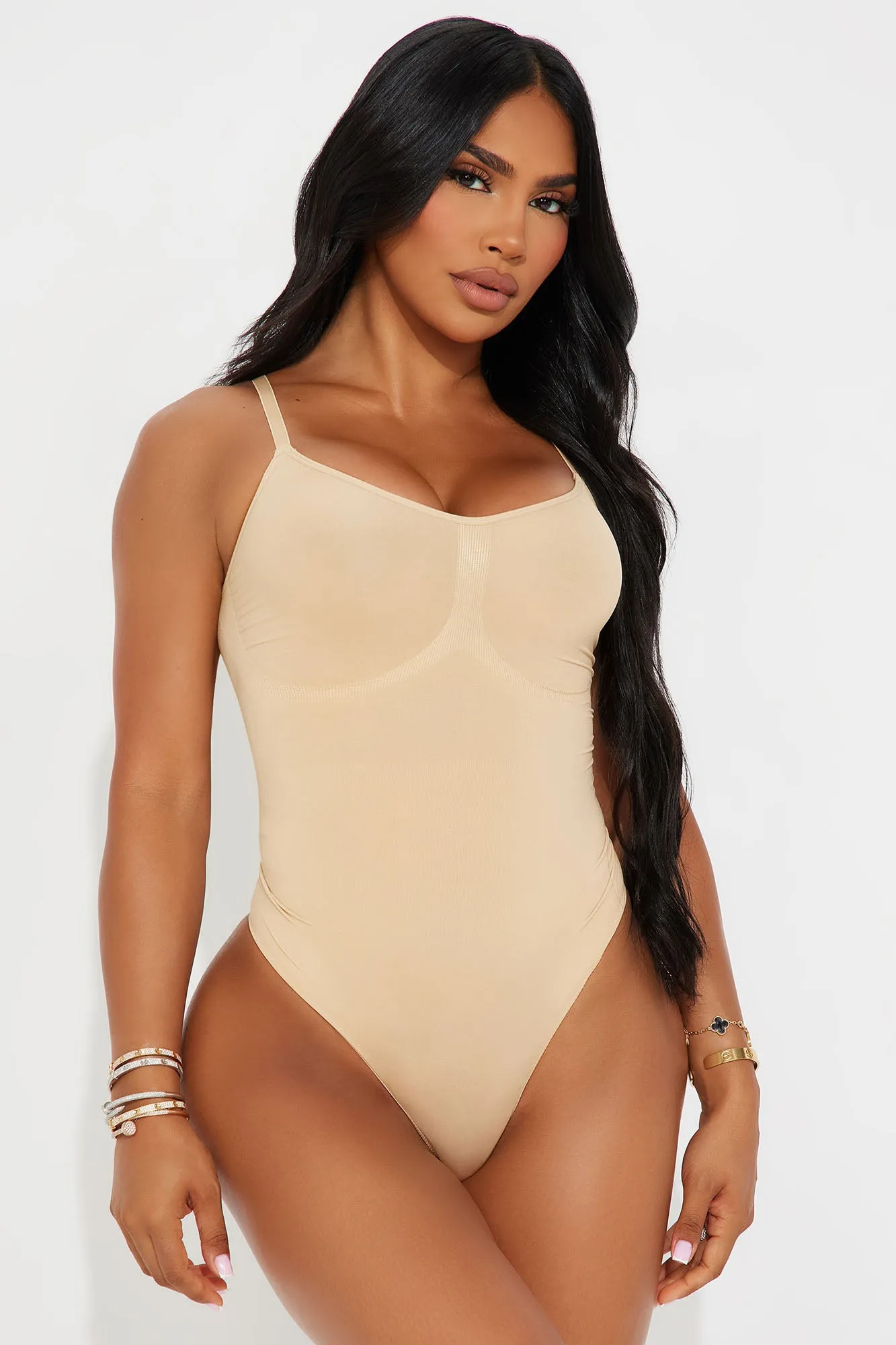 Sculpt Me Compression Shapewear Bodysuit - Nude sold by Fashion Nova
