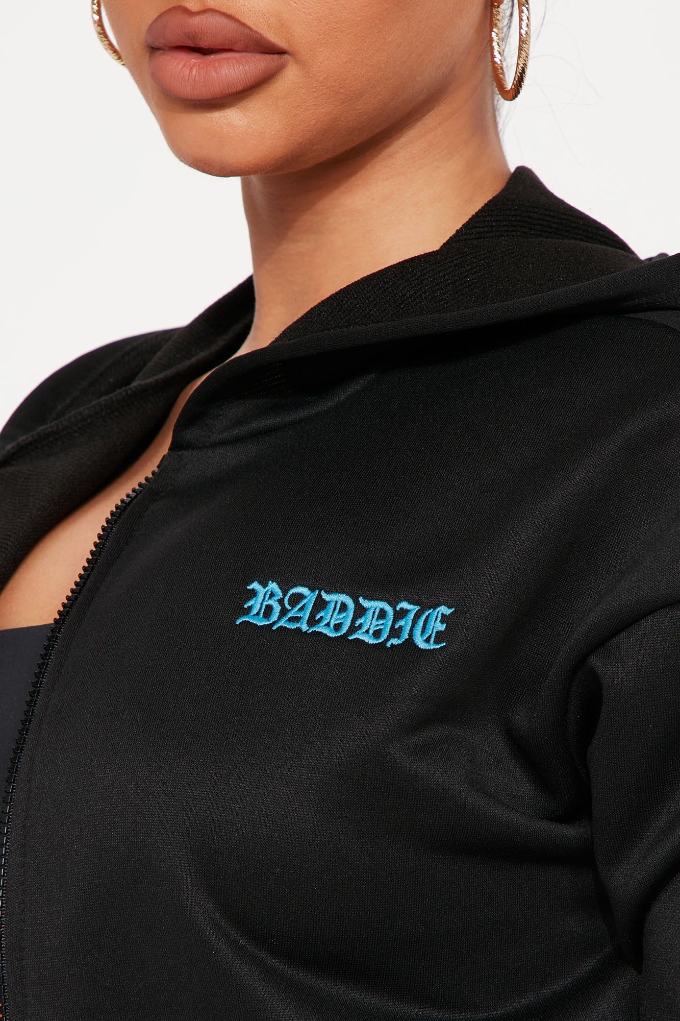 Baddies Club Lounge Short Set - Black sold by Fashion Nova product image thumbnail 3