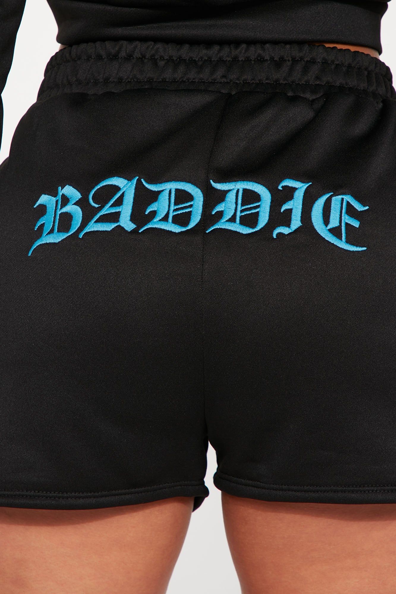 Baddies Club Lounge Short Set - Black sold by Fashion Nova product image thumbnail 4