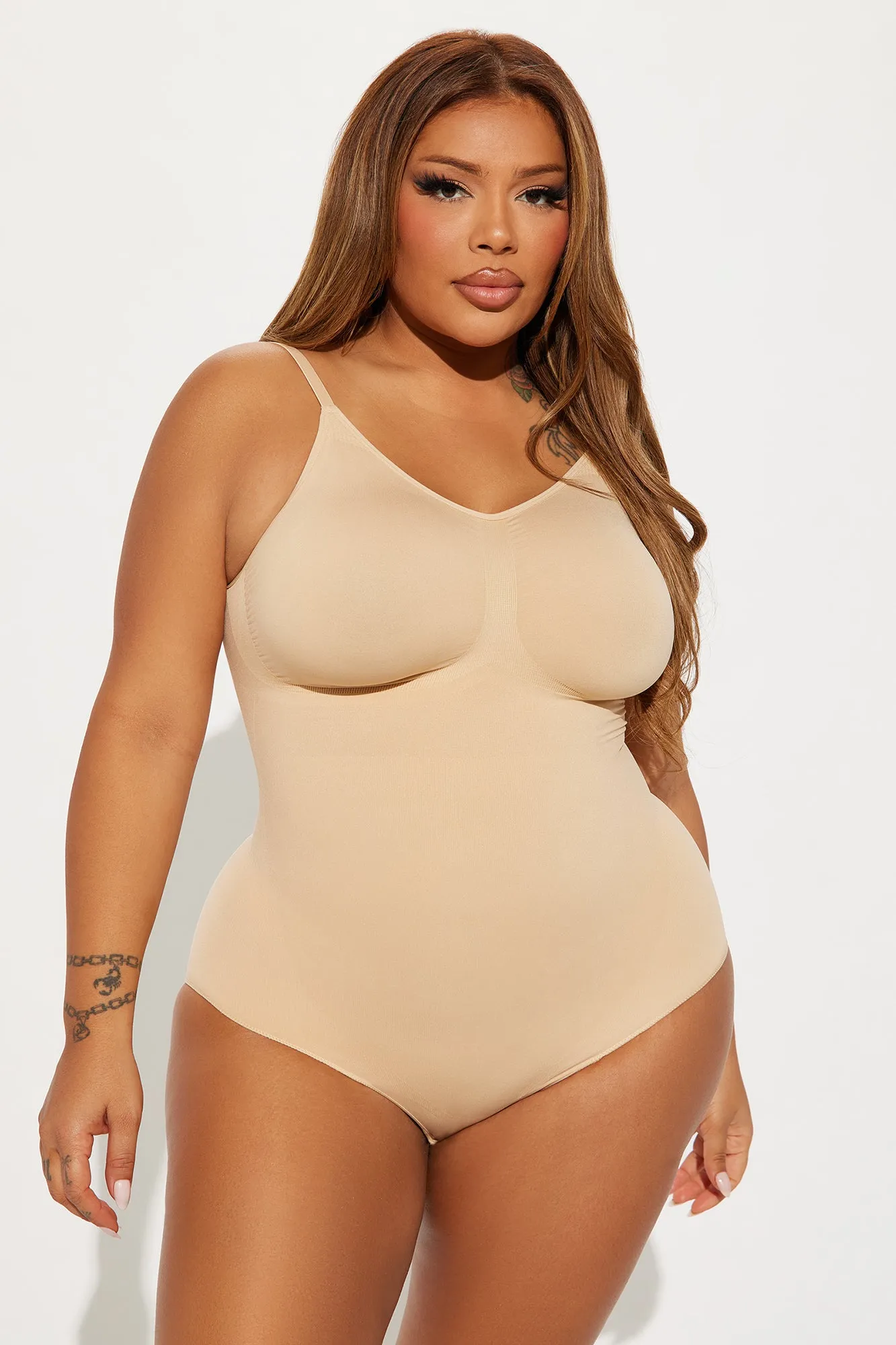 Sculpt Me Compression Shapewear Bodysuit - Nude sold by Fashion Nova product image thumbnail 4