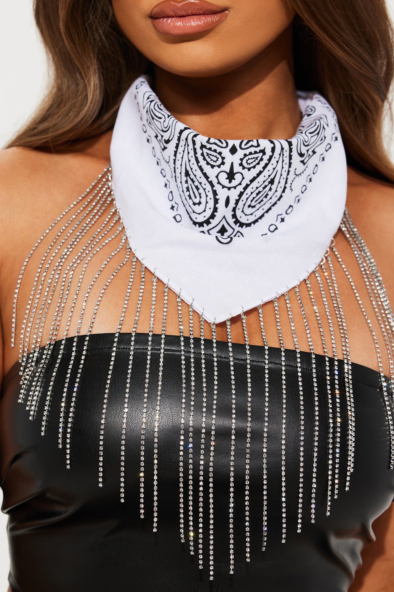 Stagecoach Cutie Bandana - White sold by Fashion Nova