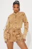 Nayely Denim Skirt Set - Mocha sold by Fashion Nova