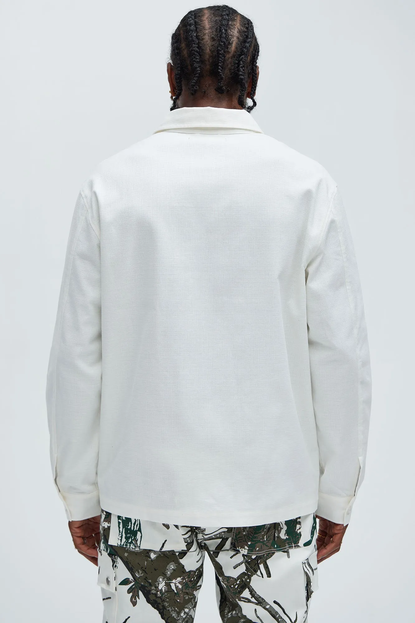 Eastman Pocket Overshirt - Off White sold by Fashion Nova product image thumbnail 4