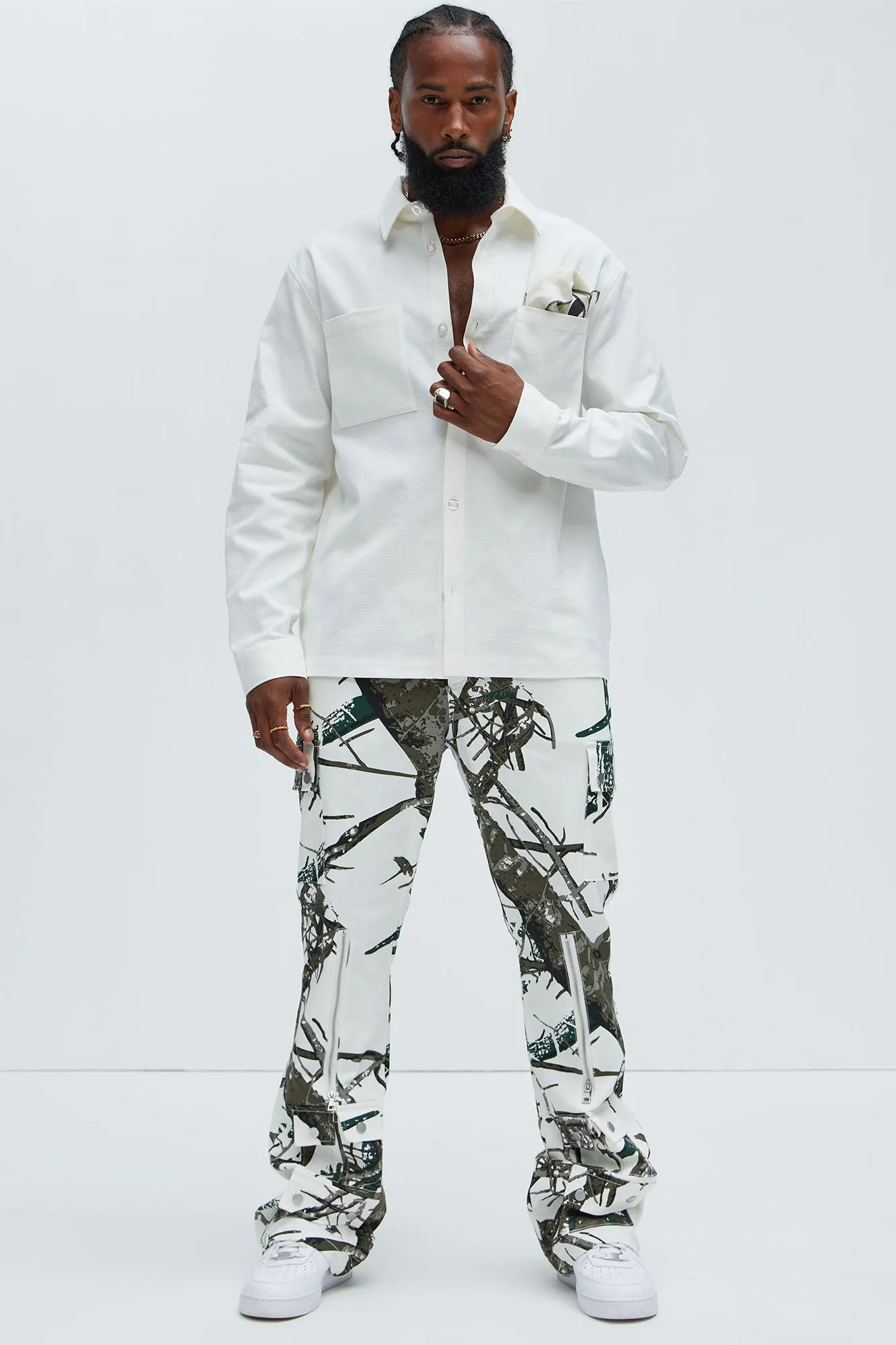Eastman Pocket Overshirt - Off White sold by Fashion Nova product image thumbnail 2