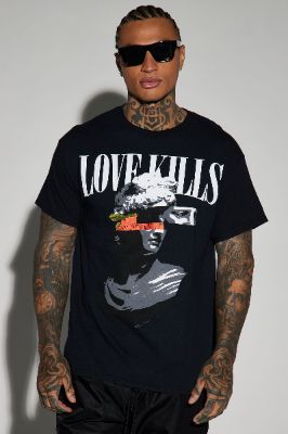 If Love Kills Short Sleeve Tee - Black sold by Fashion Nova