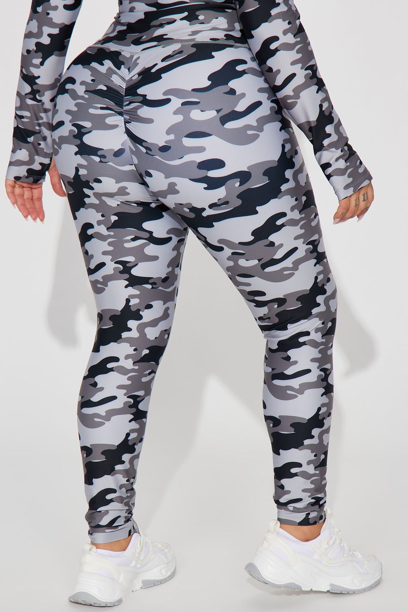 Ground Work Elevate Camo Legging - Charcoal/combo sold by Fashion Nova product image thumbnail 6